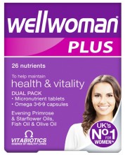 Wellwoman Plus, 28 таблетки + 28 капсули, Vitabiotics -1