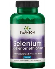 Selenium L-Selenomethionine, 100 mcg, 300 капсули, Swanson -1