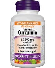 Turmeric Curcumin, 500 mg, 30 капсули, Webber Naturals