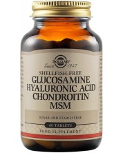 Glucosamine, Hyaluronic Acid, Chondroitin & MSM, 60 таблетки, Solgar -1