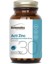 Acti Zink, 30 mg, 60 веге капсули, Herbamedica