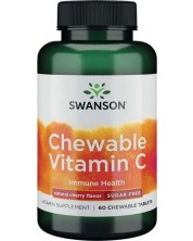 Chewable Vitamin C, 60 таблетки, Swanson -1