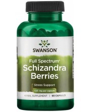 Full Spectrum Schizandra Berries, 525 mg, 90 капсули, Swanson