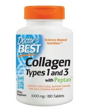 Collagen Types 1 and 3, 1000 mg, 180 таблетки, Doctor's Best -1