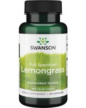 Full Spectrum Lemongrass, 400 mg, 60 капсули, Swanson -1