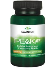 Peak ATP, 400 mg, 30 растителни капсули, Swanson