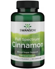 Full Spectrum Cinnamon, 375 mg, 180 капсули, Swanson