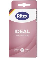 Ideal Презервативи, допълнително овлажнени, 10 броя, Ritex -1