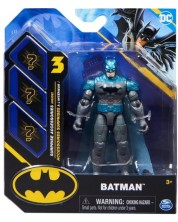 Игрален комплект Spin Master Batman - Базова фигурка с изненади, Batman,сиво-зелен -1