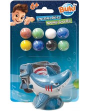 Игрален комплект Buki - Изстрелвачка на топчета, акула
