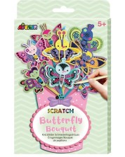 Игрален комплект Avenir Scratch Bouquet - Пеперуди -1
