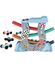 Игрален комплект Raya Toys - Писта с 4 колички