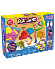 Игрален комплект Fun Sand - Кинетичен пясък, динозавърски скелет -1