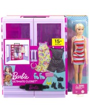 Игрален комплект Barbie - Гардероб с кукла -1