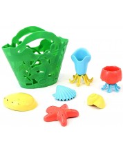 Играчки за баня Green Toys - Tide Pool Bath Set, 7 части -1