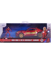 Игрален комплект Jada Toys - Железният човек с Chevrolet Camaro, 1:32