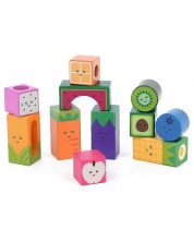 Игрален комплект Vilac - Дървени музикални кубчета -1