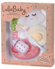 Игрален комплект Battat Lulla Baby - Аксесоари за хранене на кукла, 10 части