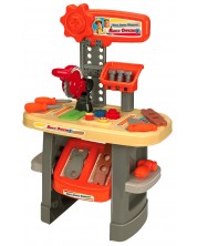Игрален комплект RS Toys - Работна маса с инструменти, 31 части -1