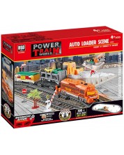 Игрален комплект BSQ Power Train - Товарен влак с релси, 300 cm -1