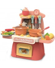 Игрален комплект Raya Toys - Мини кухня, корал -1
