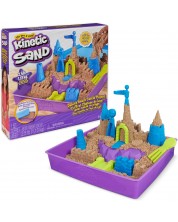 Игрален комплект Spin Master Kinetic Sand - Плажен замък -1