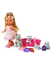 Игрален комплект Simba Toys Evi Love - Еви приятел на животните, с котенца -1