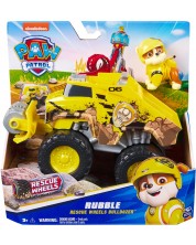 Игрален комплект Spin Master Paw Patrol Rescue Wheels - Булдозерът на Ръбъл