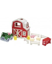 Игрален комплект Green Toys - Ферма-къщичка , 12 части