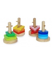  Играчка за нанизване и завъртане на геометрични форми Acool Toy