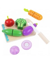 Игрален комплект Tooky Toy - Зеленчуци за рязане -1