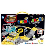 Игрален комплект Felyx Toys - Писта със светещо камионче, 110 части -1