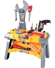 Игрален комплект RS Toys - Работна маса с инструменти, 42 части -1