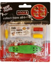 Играчка за пръсти Grip&Trick - Penny Board, зелен