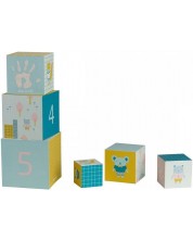 Игрален комплект Baby Art - Кубчета с отпечатъци с боички
