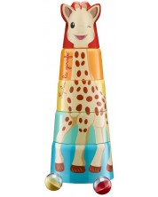 Играчка за редене Sophie la Girafe - Гигантска кула -1