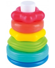 Играчка за нанизване PlayGo - Цветна пирамида Rocking -1