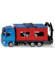 Метална количка Siku Super - Камион с контейнер Mercedes-Benz Arocs, 1:50 -1