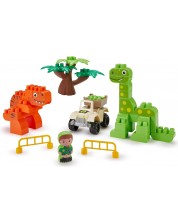 Игрален комплект Ecoiffier Abrick - Парк за динозаври -1