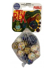 Игрален комплект House of Marbles - T-Rex, стъклени топчета -1