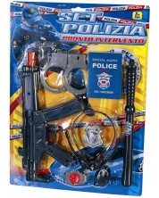 Игрален комплект RS Toys - Полиция, 6 части, асортимент -1