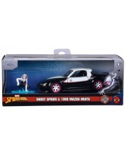 Игрален комплект Jada Toys - Ghost Spider с 1990 Mazda Miata, 1:32 -1