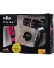 Игрален комплект Klein - Сешоар и четка за коса - Braun Satin Hair 7