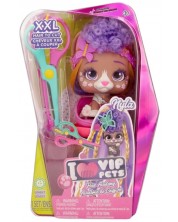 Игрален комплект IMC Toys Vip Pets - Модно кученце с дълга коса за прически с аксесоари, Нийла -1