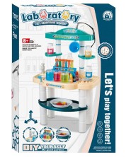 Игрален комплект Felyx Toys - Научна лаборатория с течаща вода, 46 части