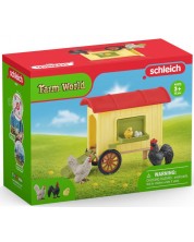 Игрален комплект Schleich Farm World - Мобилен кокошарник