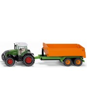 Метална количка Siku Farmer - Трактор Fendt с подвижно ремарке, 1:50 -1