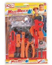 Игрален комплект с инструменти RS Toys - Maxi Brico, 15 части -1