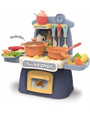 Игрален комплект Raya Toys - Мини кухня, синя