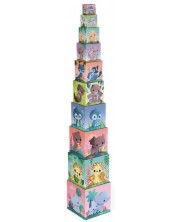 Игра с кубчета Janod - Пирамида, Сладки животни -1